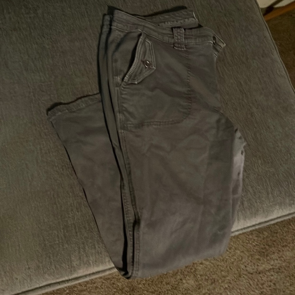 Grey straight leg pants